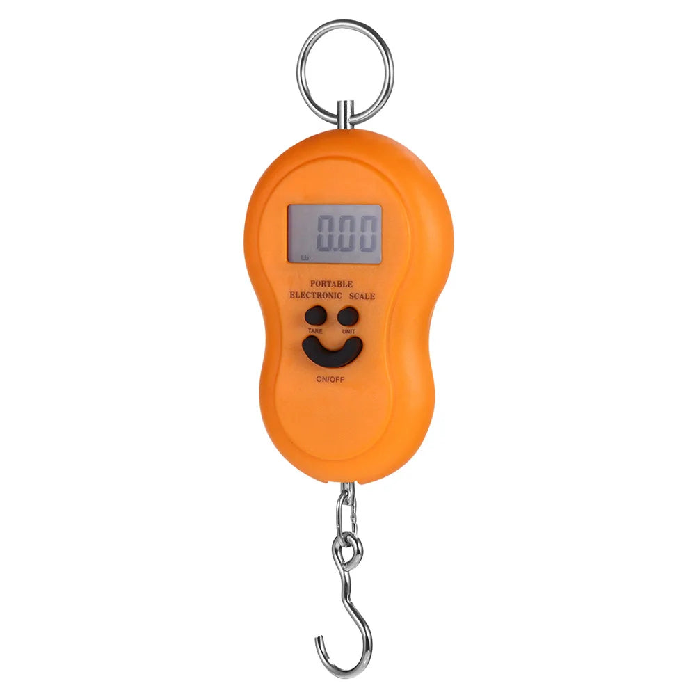 Portable Electronic Scale Small Lightweight ABS Steel Material Hook Kitchen Gourd Low Consumption Weighing Tool