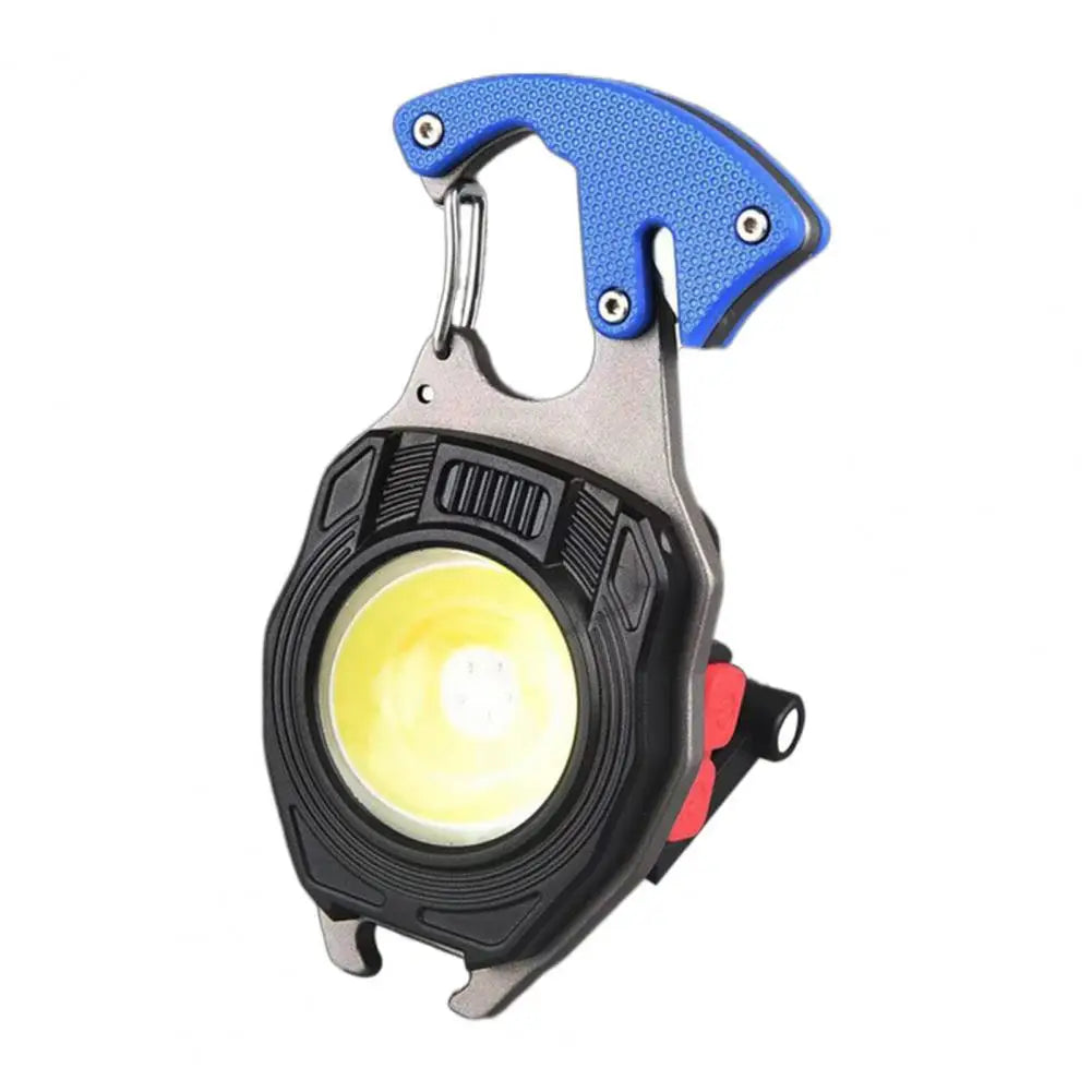 LED Keychain with Screwdrivers Bottle Opener Camping Work Light Emergency Lighting High Lumens Super Bright Mini Flashlight