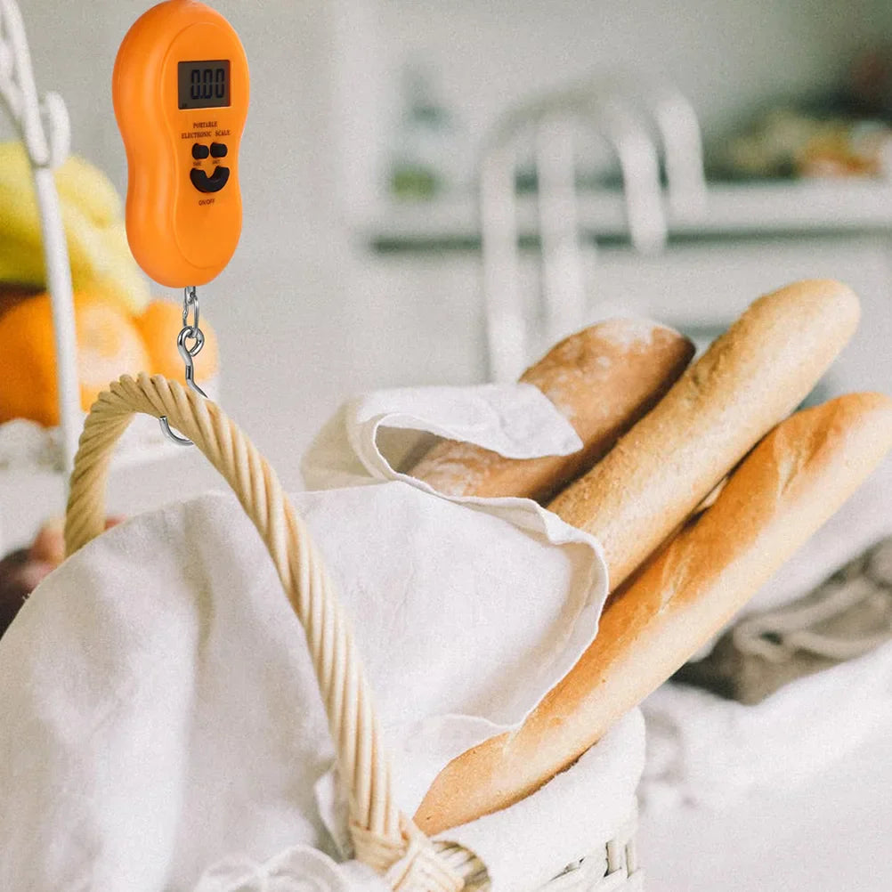 Portable Electronic Scale Small Lightweight ABS Steel Material Hook Kitchen Gourd Low Consumption Weighing Tool