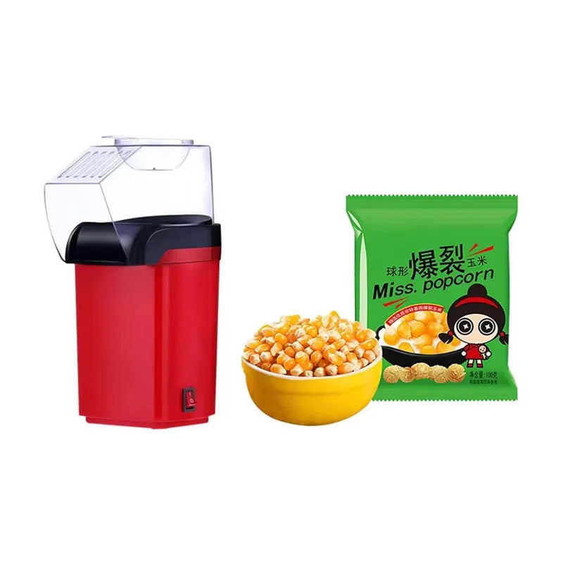 Mini popcorn machine, small electric household equipment for children, fully automatic popcorn machine fast heating and delivery
