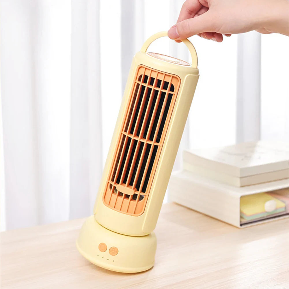Desktop Mini Tower Fan with 3 Speeds & 90° Oscillation Desk Fan Quiet Cooling Fan Cooler Fan for Home Office Desktop Bedroom