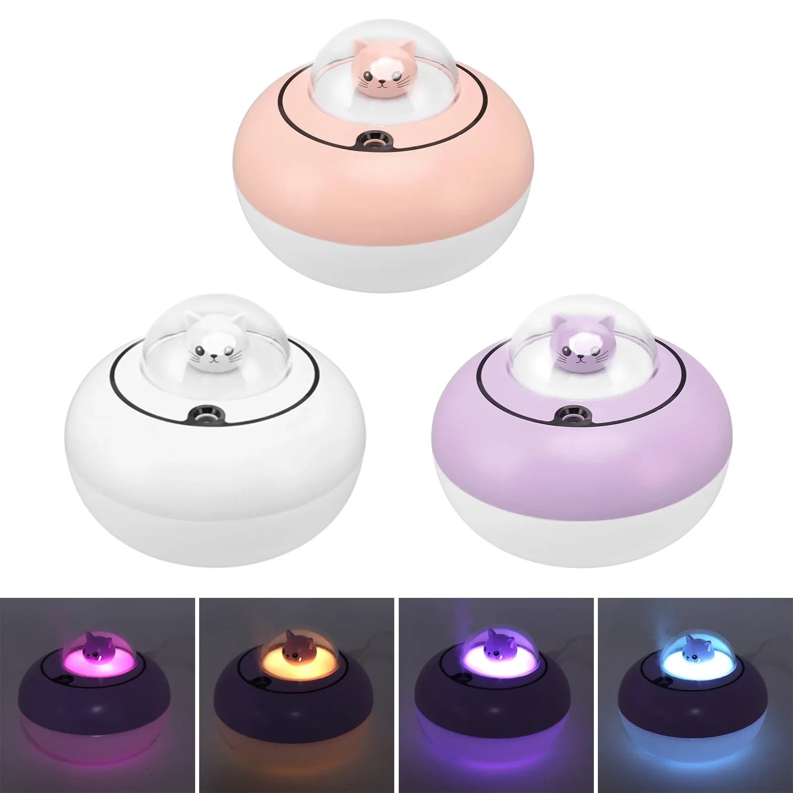 Humidifier Humidifier Cute Cat Sculpture Portable Quiet Desktop Air Humidifier for Home USB Plug in Humidifier