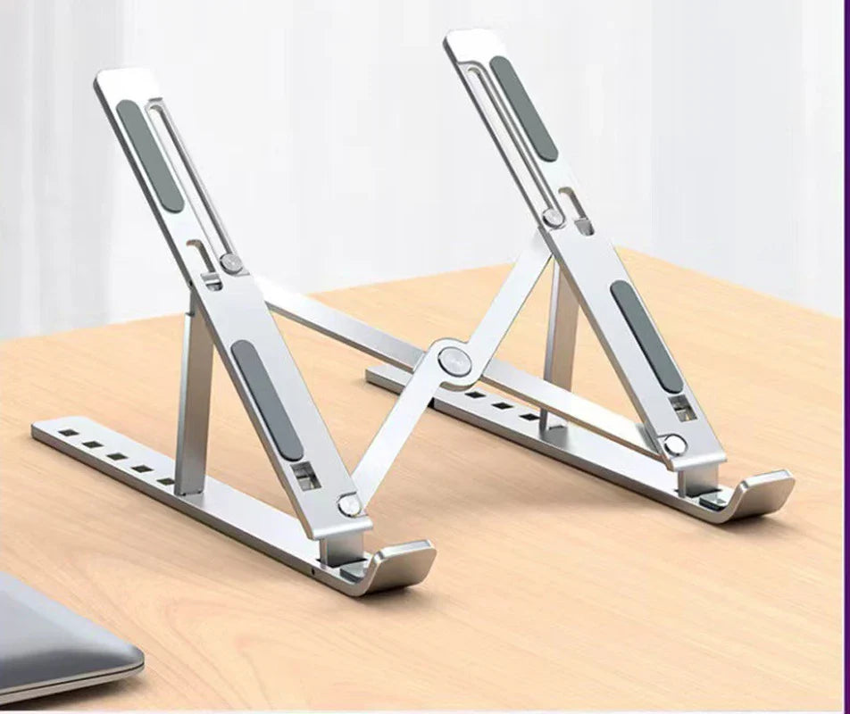 Free Shipping Laptop Stand Aluminum Alloy Computer Desktop Tablet Stand Folding And Lifting Portable Heat Dissipation Bracket