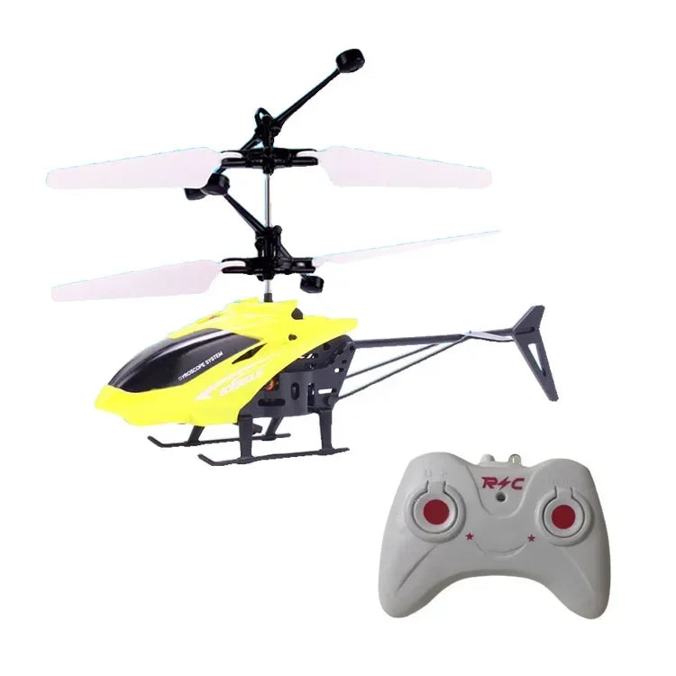 Mini Remote Control Aircraft Helicopter Flying Interaction Gesture Sensing Children Airplane Kids Toy with Flashing Light