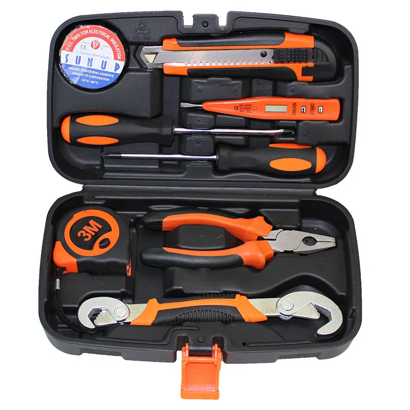 Household Hardware Tools Combination Set Car Maintenance Tools Electric Drill Impact Drill Set Toolbox