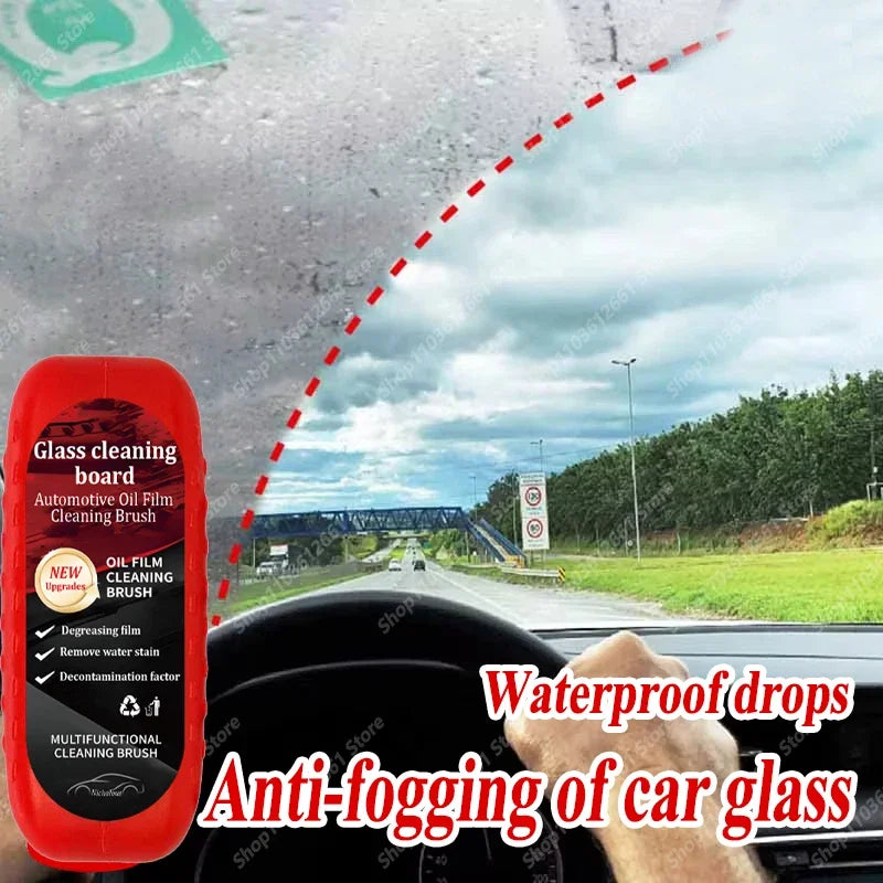 Car Glass Coating Oil Film Clean Brush Rearview Mirrors Anti-fog Rain-proof Windows Cleaning Glass Repair Lamp Polishing Agent