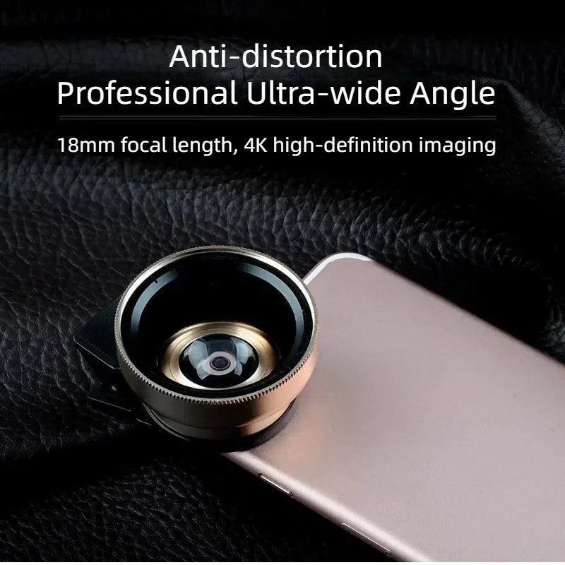 Multi Functions Universal Mobile Phone 37MM 0.45X Wide Angle &amp; 12.5x Macro Len Kit HD Camera Lens for Phone Android Cellphone