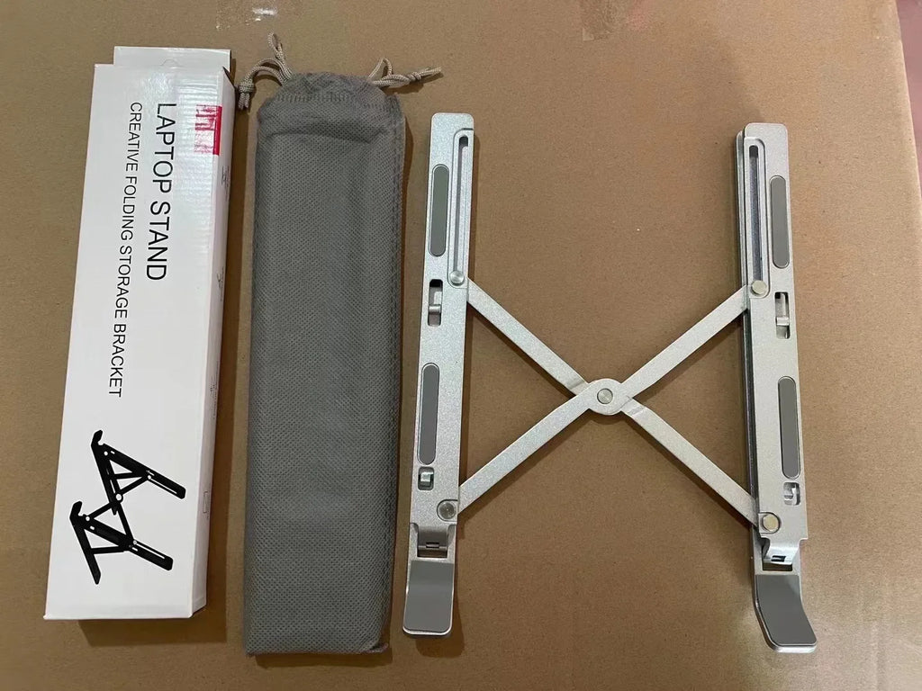 Free Shipping Laptop Stand Aluminum Alloy Computer Desktop Tablet Stand Folding And Lifting Portable Heat Dissipation Bracket