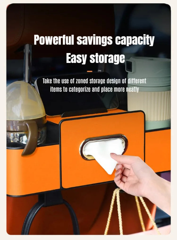 Hanging Seat Hook Cup Holder Storage Bag Universal Car Seat Back Organizer Multi-Function Hanging