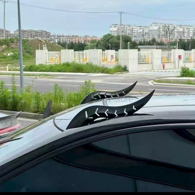 FOR Volkswagen LAVIDA 2008-2025 New Dragon Horn shaped Car Exterior Decoration (Arc Light Speed ​​Flow Fin)