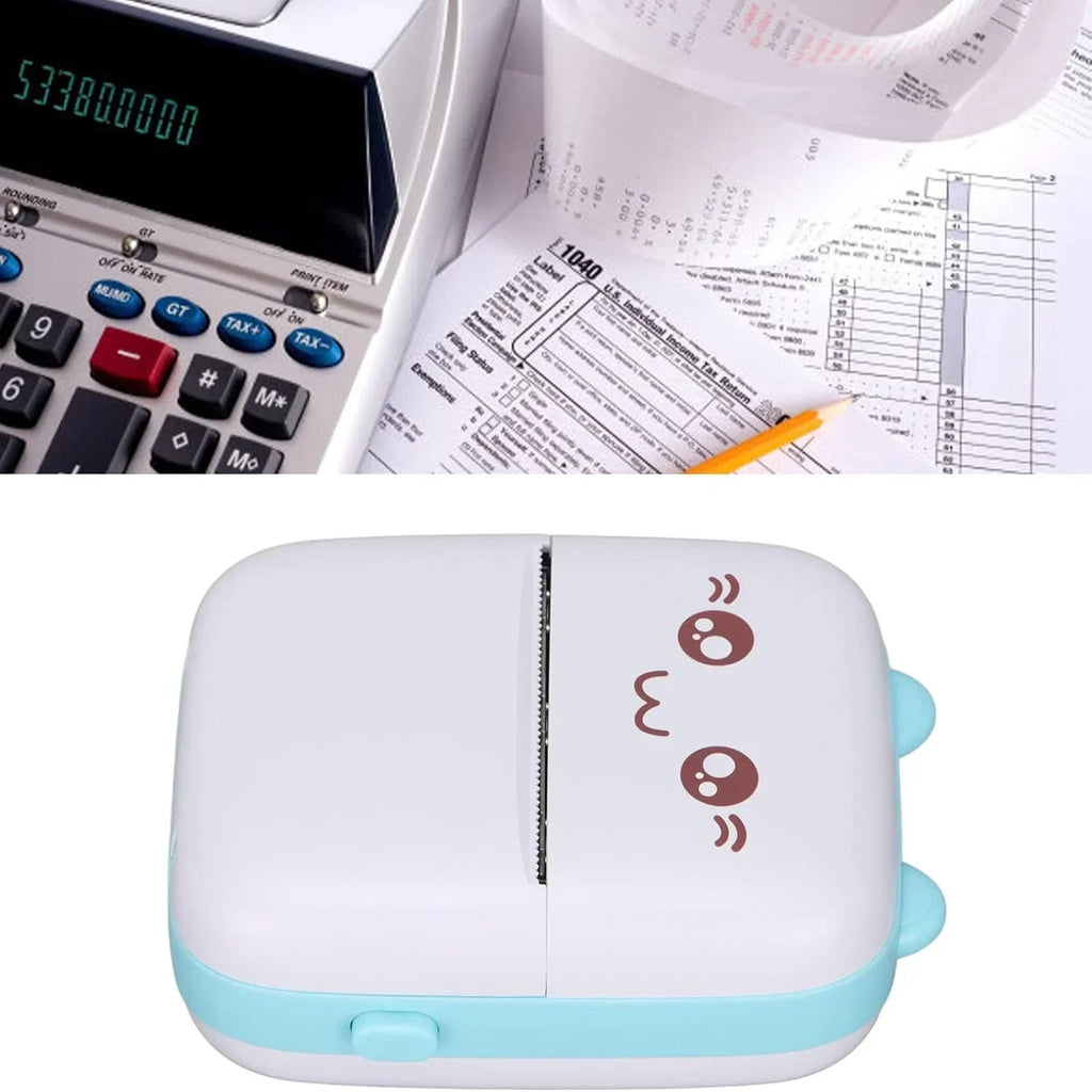 Inkless Label Printer, Portable Thermal Printer with 200DPI High Hesolution, Bluetooth Label Printer for Shipping Packages, Sti