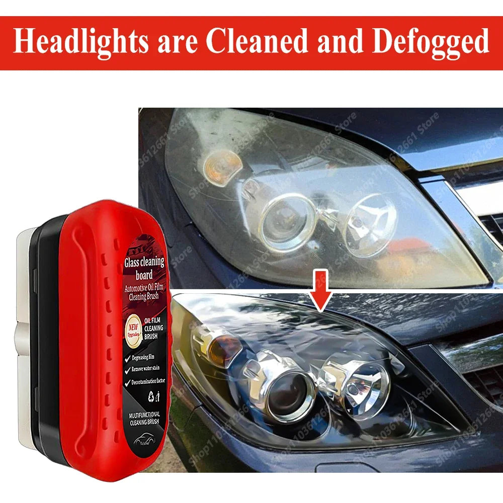 Car Glass Coating Oil Film Clean Brush Rearview Mirrors Anti-fog Rain-proof Windows Cleaning Glass Repair Lamp Polishing Agent