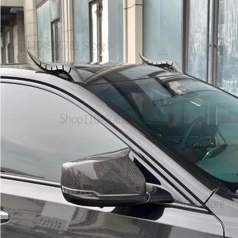 FOR Volkswagen LAVIDA 2008-2025 New Dragon Horn shaped Car Exterior Decoration (Arc Light Speed ​​Flow Fin)