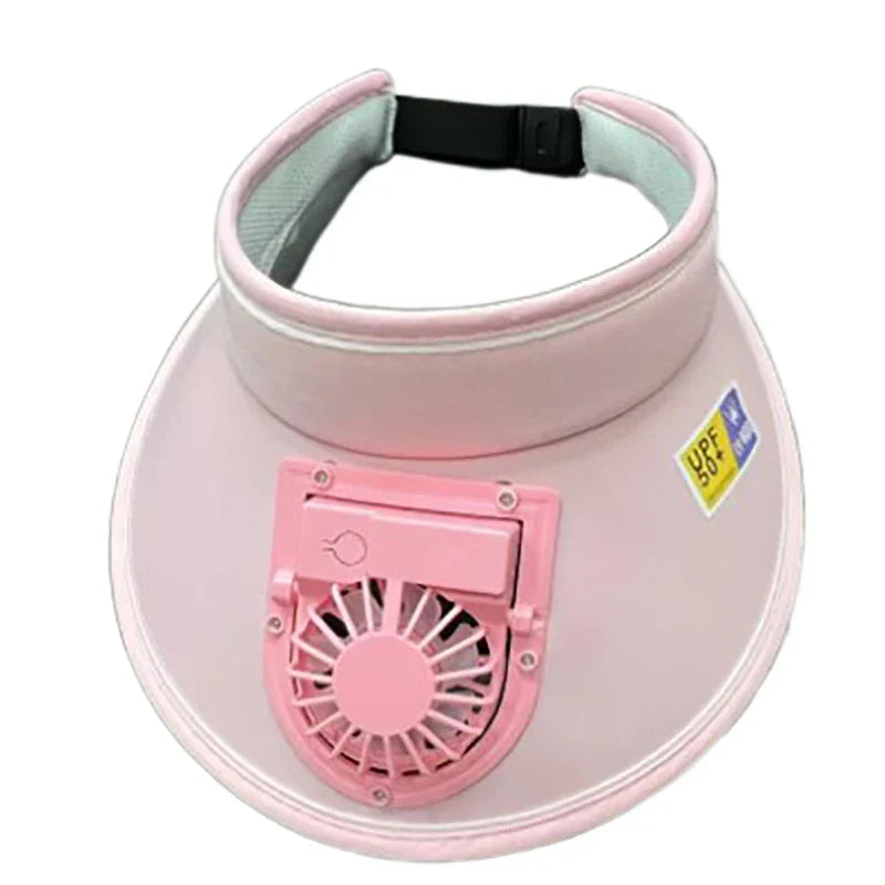 Breathable Cooling Fan Hat Sunscreen Fan Sun Visor Hat Fishing Hat Cooling Peaked Cap Hat Usb Charging Hat Fan For Sport Sunhat