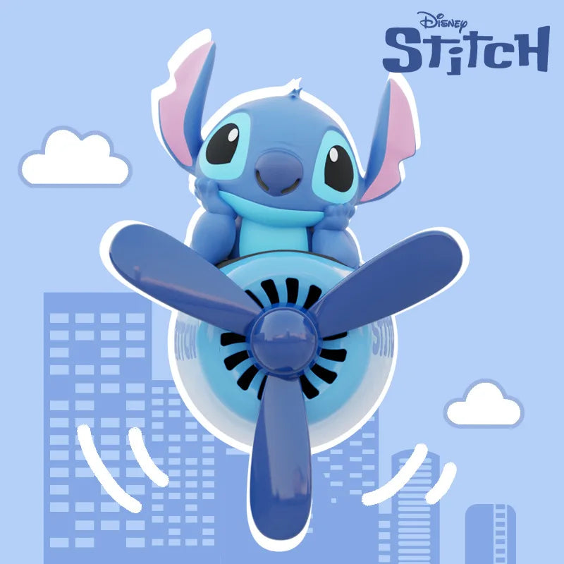 Disney Stitch Toy Story Alien Air Freshener Car Perfum Cute Propeller Outlet Aromatherapy Vent Diffuser for Car Interior Decor
