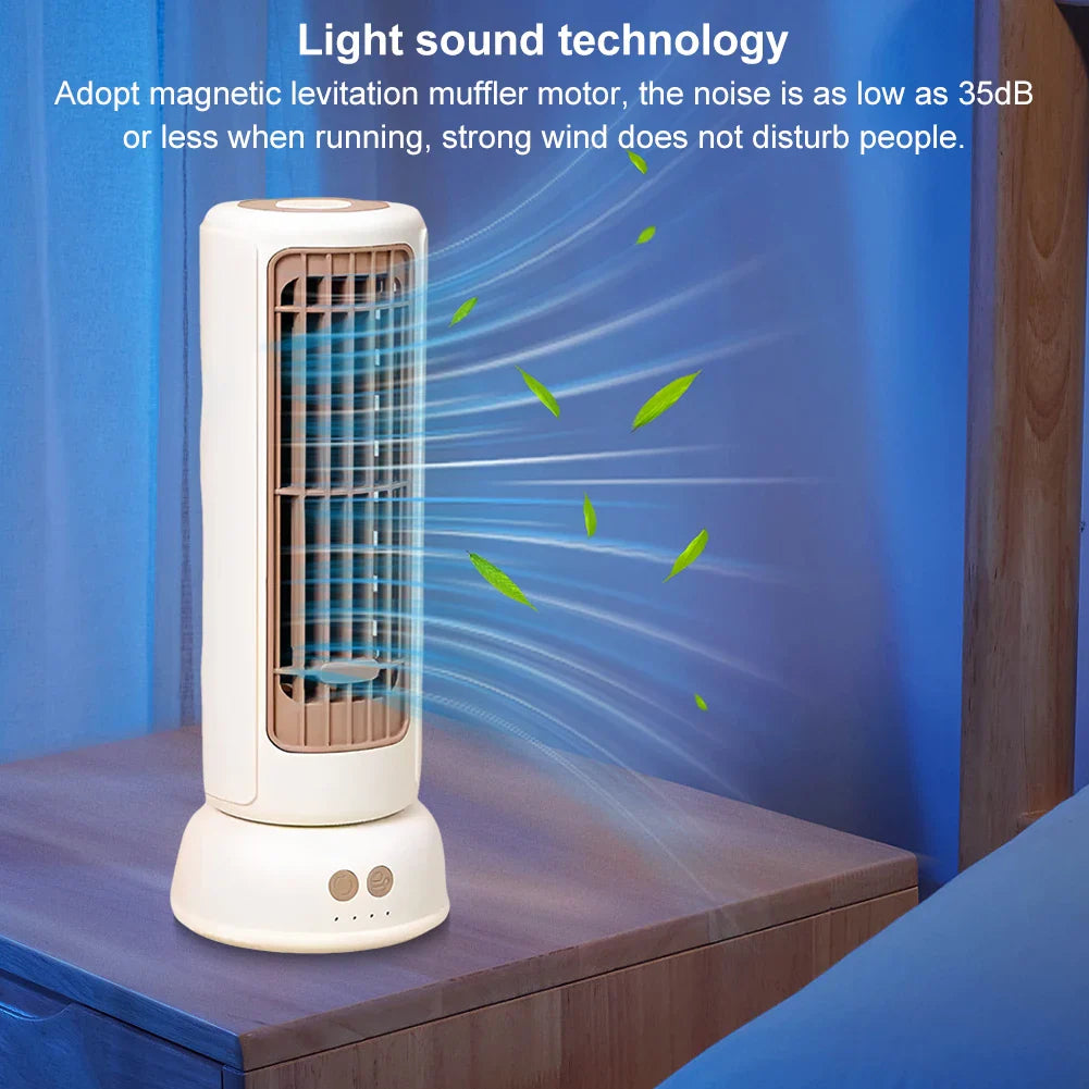 Desktop Mini Tower Fan with 3 Speeds &amp; 90° Oscillation Desk Fan Quiet Cooling Fan Cooler Fan for Home Office Desktop Bedroom