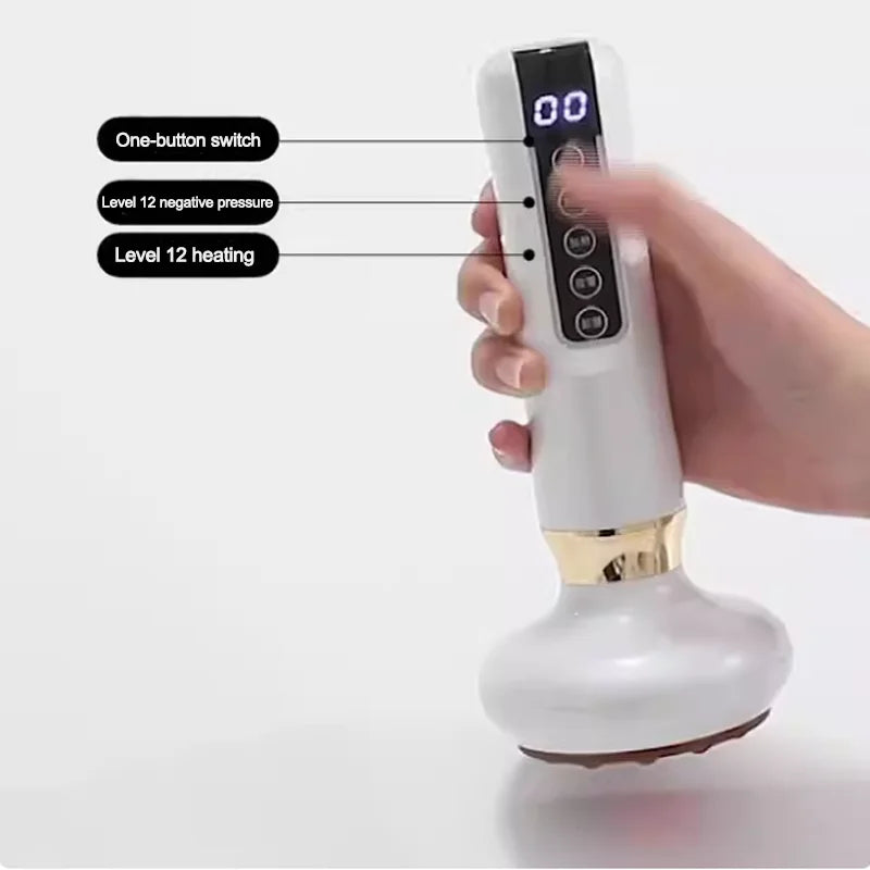 Electric multi-functional heating meridian dredging and absorbing device intelligent negative pressure heat compressor