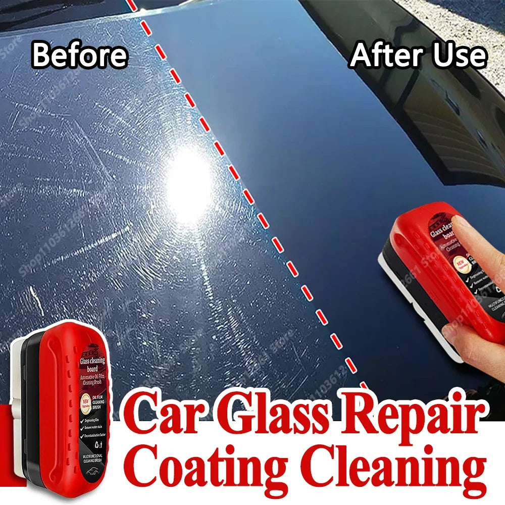 Car Glass Coating Oil Film Clean Brush Rearview Mirrors Anti-fog Rain-proof Windows Cleaning Glass Repair Lamp Polishing Agent