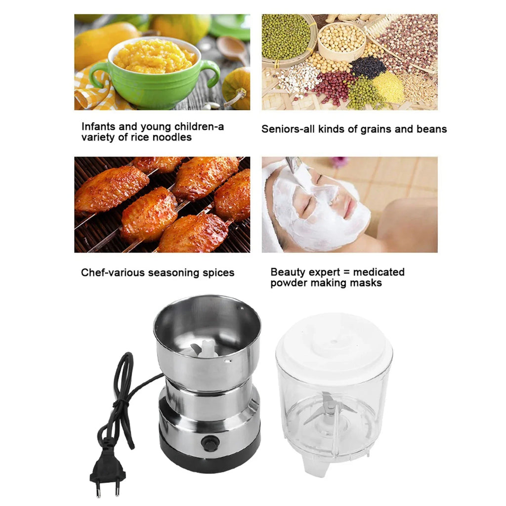 Household Electric Stainless Steel Grinding Milling Machine Coffee Bean Spice Grinder