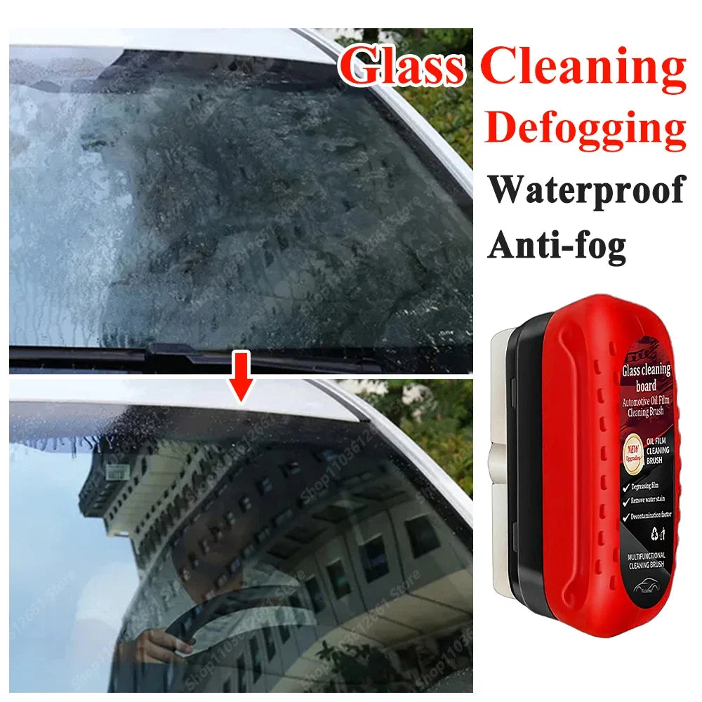 Car Glass Coating Oil Film Clean Brush Rearview Mirrors Anti-fog Rain-proof Windows Cleaning Glass Repair Lamp Polishing Agent