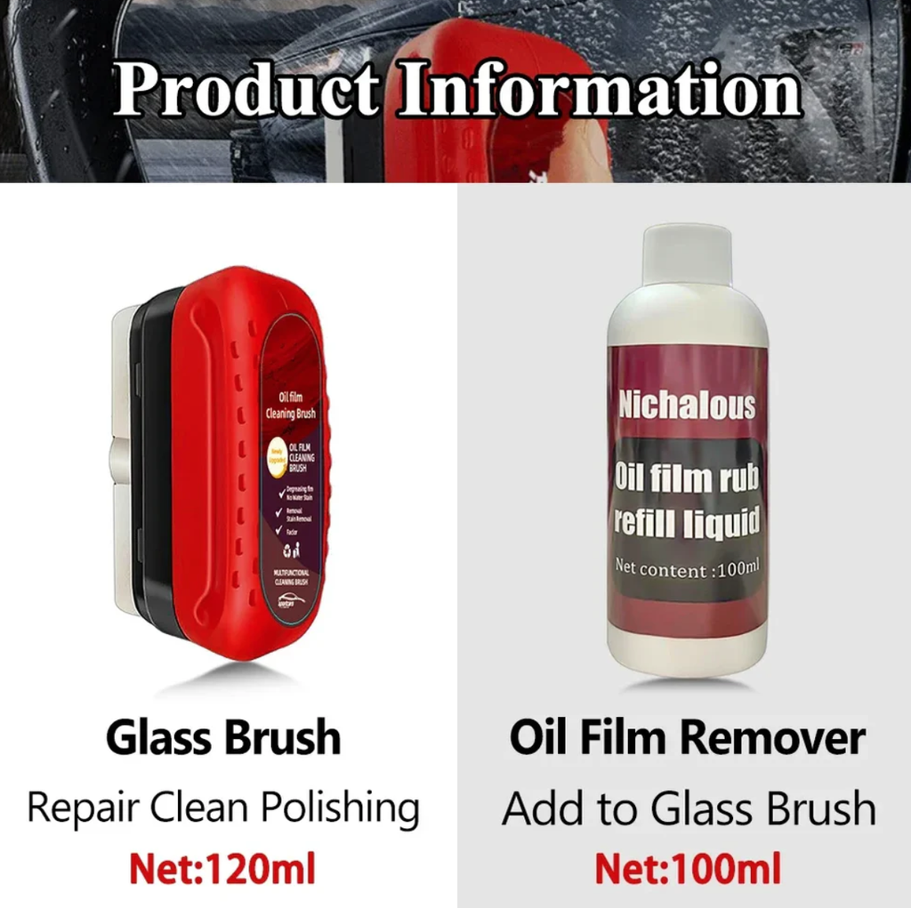 Car Glass Coating Oil Film Clean Brush Rearview Mirrors Anti-fog Rain-proof Windows Cleaning Glass Repair Lamp Polishing Agent